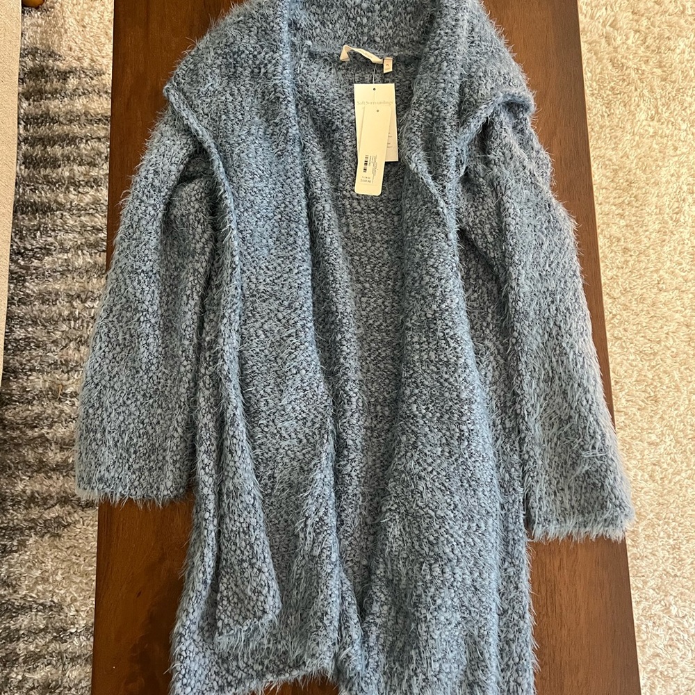 Soft Surroundings Blue Cardigan Sweater